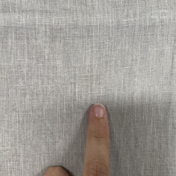 Dylan Gray Linen Sleeveless Dress L Asymmetrical Hem Boho Summer - Picture 3 of 13